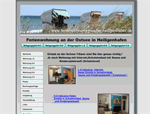 Tablet Screenshot of ferienwohnung-mueller-heiligenhafen.de
